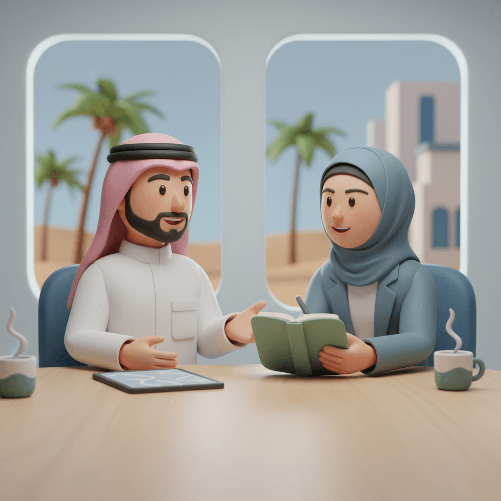شخص في مقابلة عمل