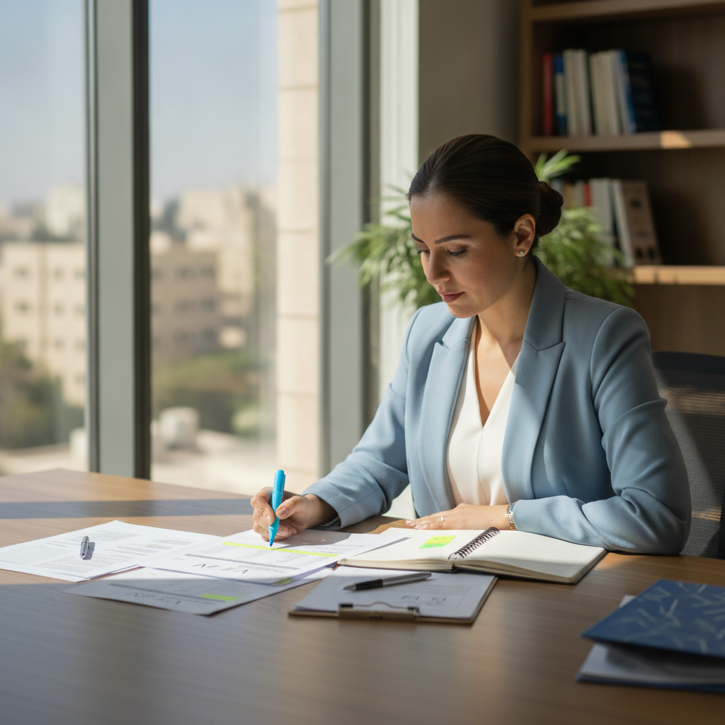 متقدم أردني يجهز سيرة ذاتية إنجليزية للمنظمات الدولية