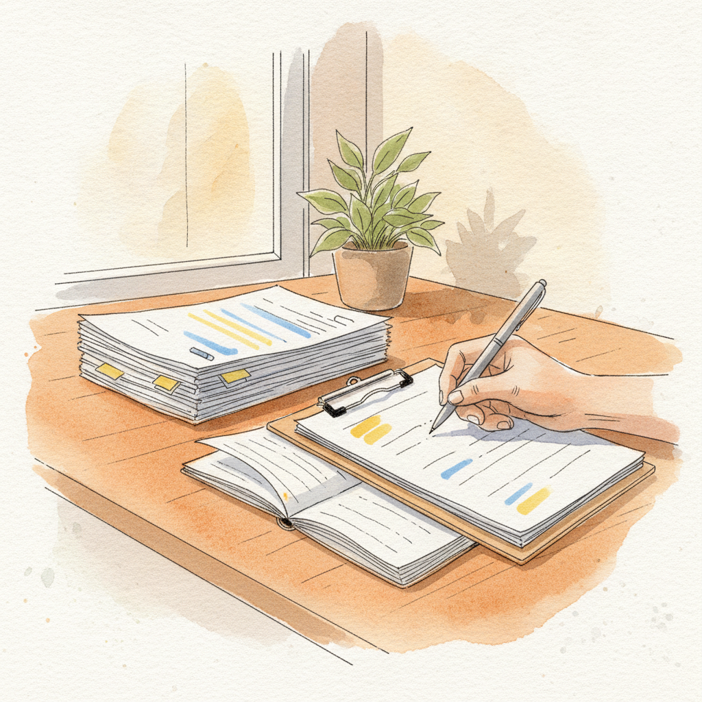 Swedish job application with reference note