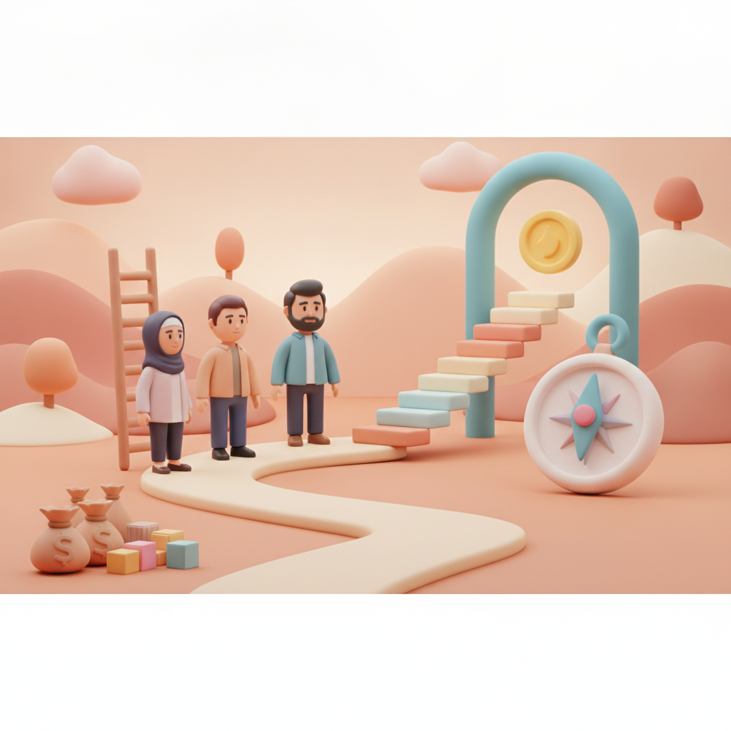 Illustration of a candidate discussing salary expectations with a recruiter in Turkey