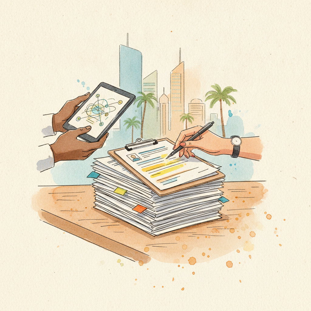 UAE logistics professional highlighting system certifications and metrics on a CV