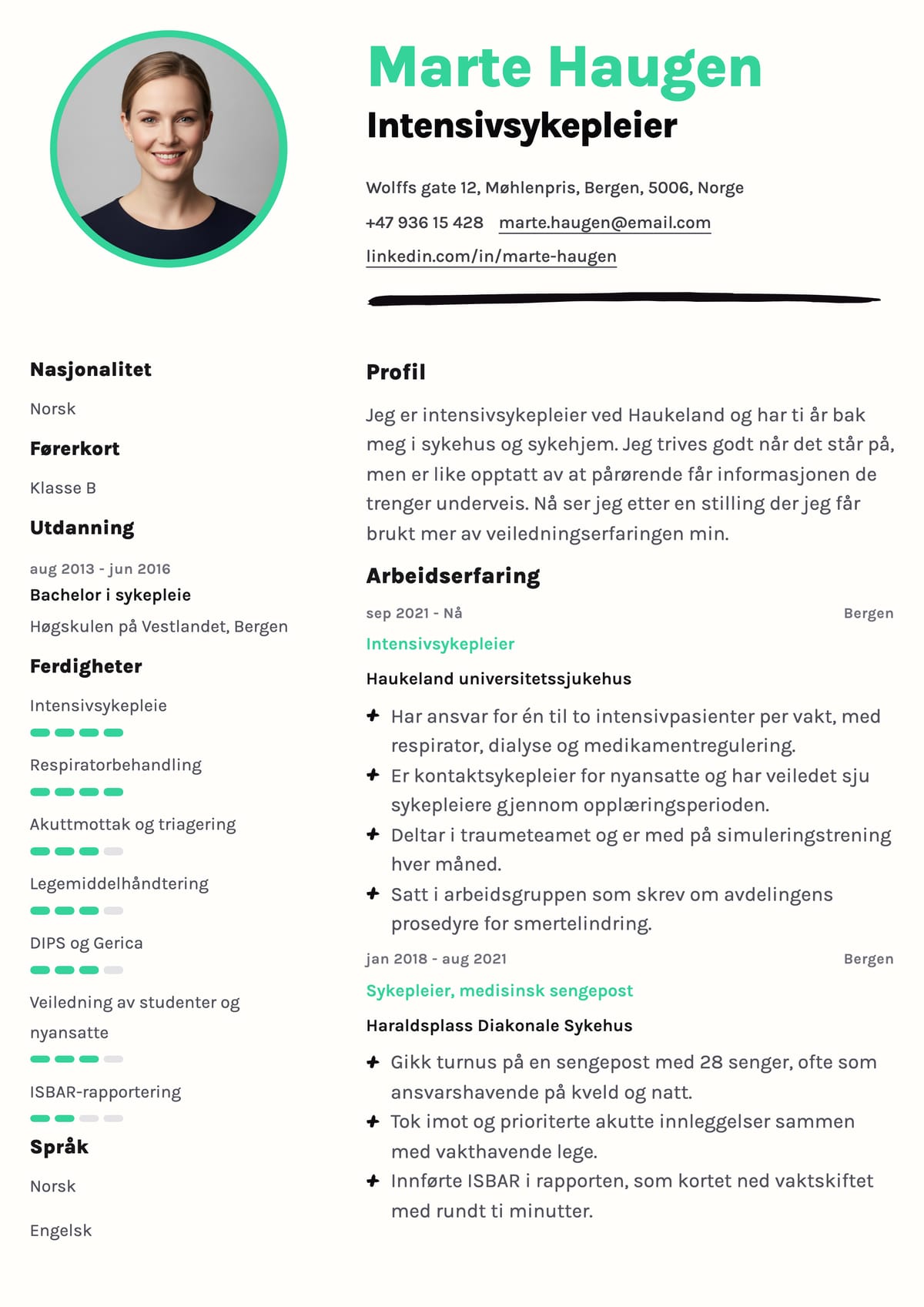 Forhåndsvisning av malen Stifinner