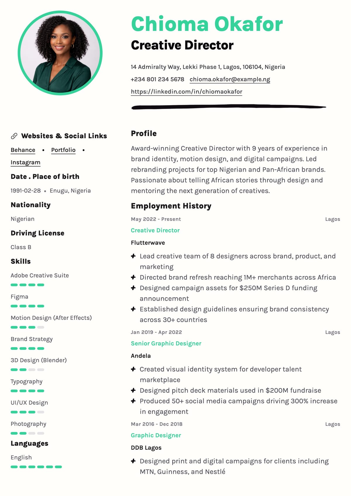 Path Finder template preview