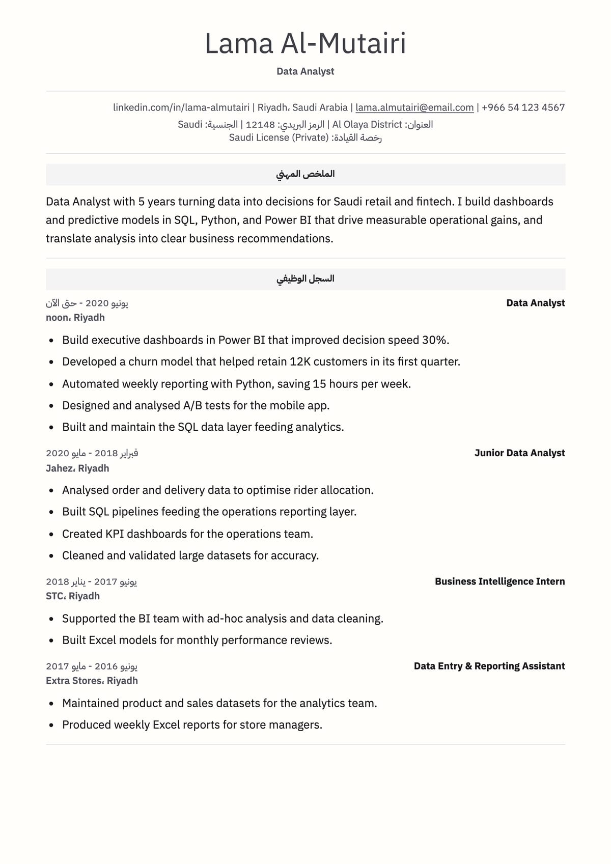 Structured ATS
